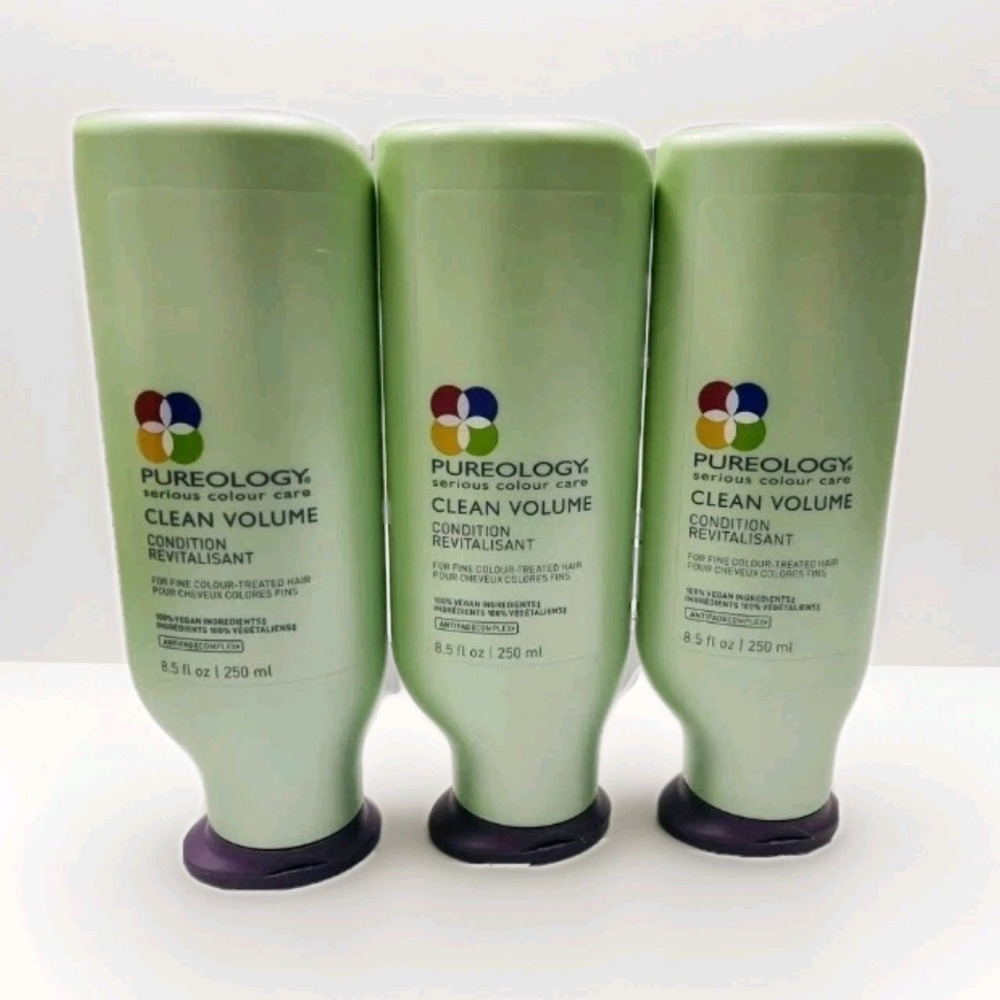 Pureology Clean Volume Conditioner 8.5 Oz Each Lot Of 3 Pack Bulk